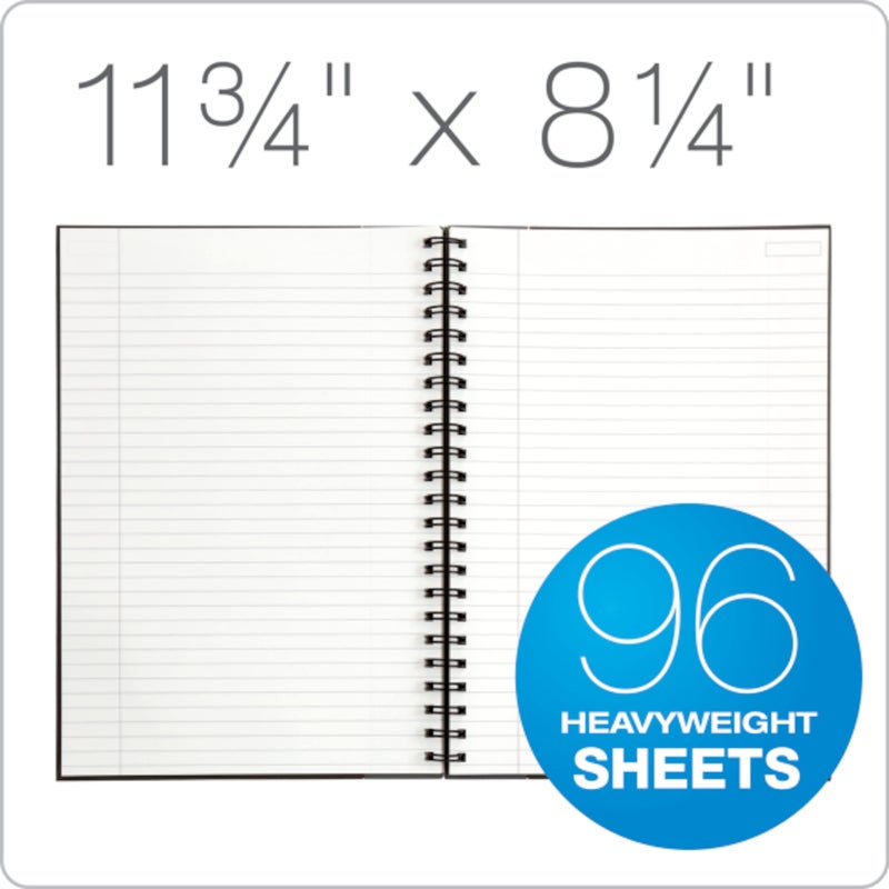 TOPS 25332 Royale Wirebound Business Notebook, Legal/Wide, 11 3/4 x 8 1/4, 96 Sheets,White - Image 3